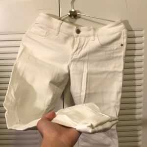 White jeans from Abercrombie